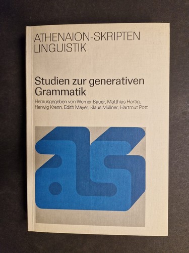 Studien zur generativen - studien,