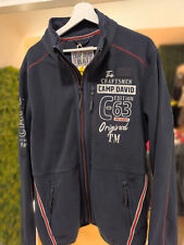 Camp David Fleecejacke mit Label-Applikationen, CG2310-3173, UVP 139,95 EUR