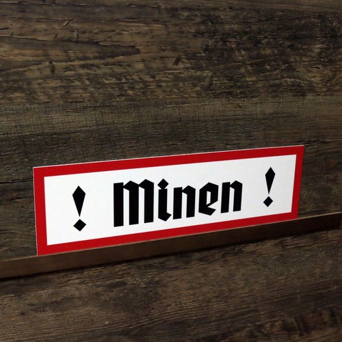Schild achtung minen - achtung,
