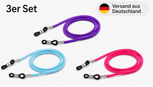 Brillenband set bunt - 3x,