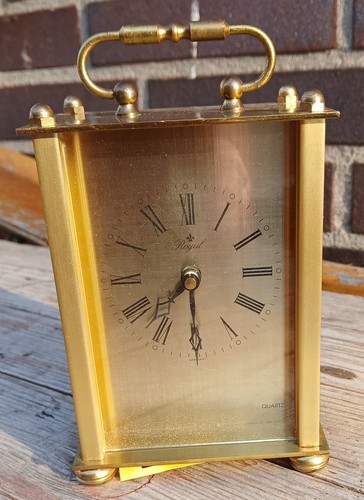 Royal quartz tischuhr - quartz, messing