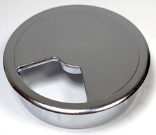 3 x RESTPOSTEN ABS KABELDURCHFÜHRUNG KABELAUSLASS KABELDURCHLASS CHROM 80mm