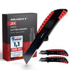 3x Cuttermesser Aluminium 18mm