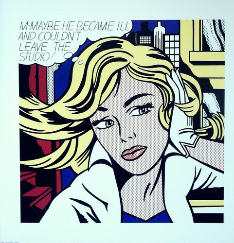 Roy lichtenstein maybe - m,