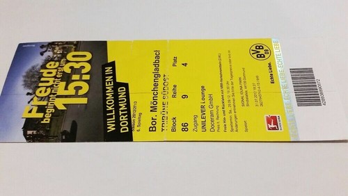 Used ticket borussia dortmund - used,
