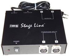 IMG STAGELINE 48V Phantomspeisung EMA-200 für Elektret-Mikrofone Profi-Version!