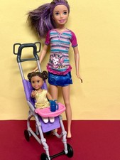 Barbie Skipper mit Schwester und Kinderwagen