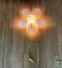RETRO Wandleuchte IKEA SMILA BLOMMA - weiß - , Kinderzimmer Lampe, Blume