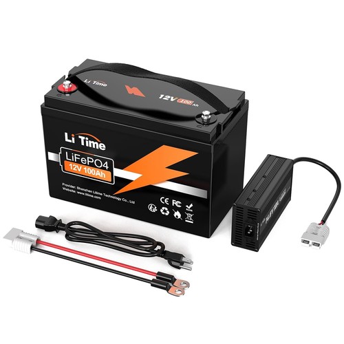 Litime 12v 100ah lifepo4 - 12v,