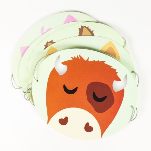 Pappmasken bauernhof stück - 6,