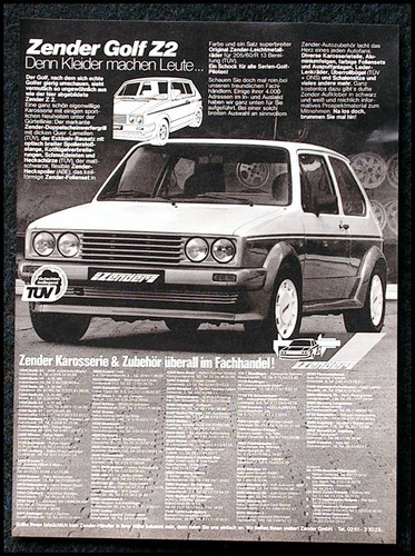 Golf originale werbung - vw,