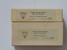 Color Diaserie "Teddy im Straßenverkehr und Teddys Wintersport" (VEB MIkrolux DD