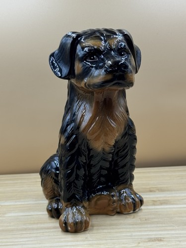 Vintage keramik rottweiler - vintage,