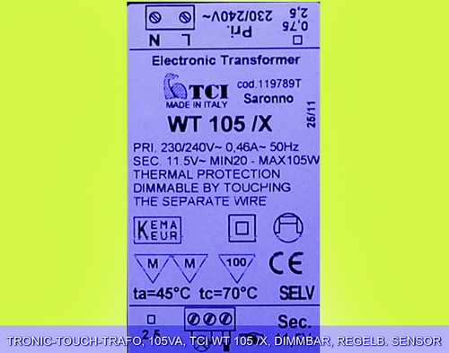 12v tronic touch trafo 105va - 12v,