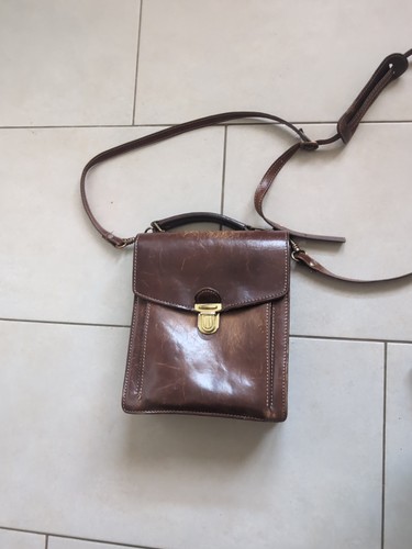Voll vintage ledertasche - vintage,