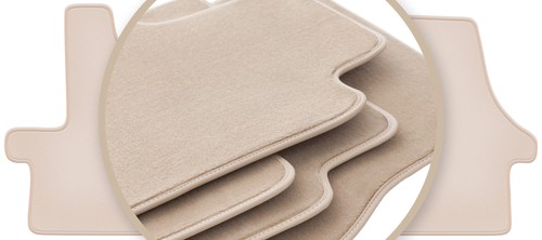 Premium beige fußmatten für - beige,