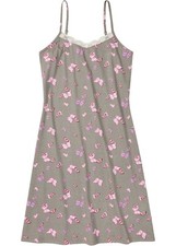 Spaghetti Nachthemd mit Spitze