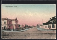 Lima, Paseo Colon, Ansichtskarte 