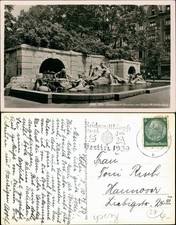 Ansichtskarte Köln Hildebrandt-Brunnen am Kaiser-Wilhelm-Ring 1939