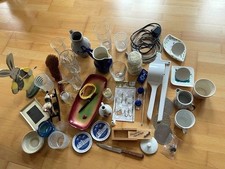 50 tlg. Haus Küche Paket Schale Porzellan Holzbox Spätzle Presse Email Schale