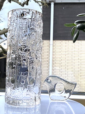 Große Pukeberg Glas Vase