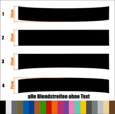 Aufkleber Scheibenkeil Blendstreifen Sonnenblende Sonnenschutz | 150x25cm #1-3