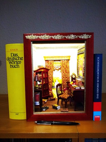 Book nook mini bibliothek - mini,