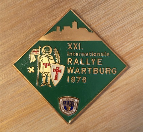 Wartburg rallye plakette admv - plakette,