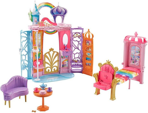 Barbie ftv98 rainbow castle - -,