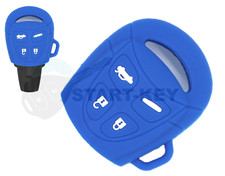 Saab 93 95 9-3 9-5 Funk Schlüssel cover case Hülle Blau