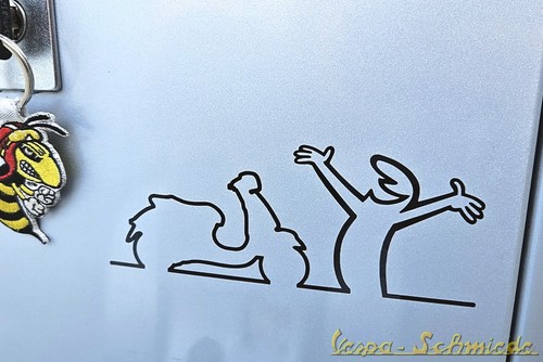 Vespa aufkleber linea gts - "la, linea"