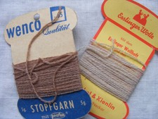 Stopfgarn beige Esslinger Wolle Garn Stopfwolle Beilaufgarn vintage alt basteln