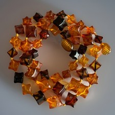 Schöne Art Deco Kette Bernstein fein facettiert Multicolor Amber