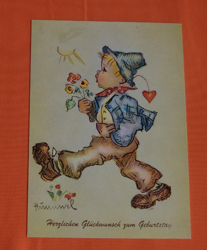 Postkarten hummel junge - postkarten,
