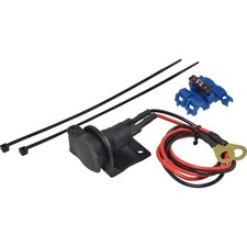 Baas Bikeparts Bordsteckdose DIN Ø12mm Federklappdeckel SD14 Motorrad Zubehör