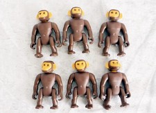 PLAYMOBIL Affen Schimpasen 6 Stück dunkelbraun guter Zustand Nr 24386