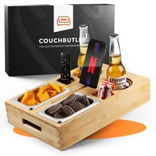 NewHabitat Couchbar Snackbar Sofatablett Snackbox aus Bambus inkl. Geschenkbox