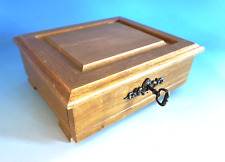 Münzkassette Münzschatulle Holzschatulle Deutschland Holz Eiche 80er (0225-045)