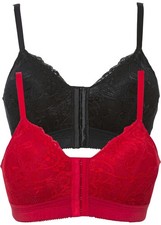 2er Pack Vorderverschluss-BH