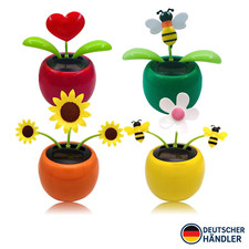 Solarwackelblume Auto Fenster Deko 15x10x5 cm Schwingende Blume