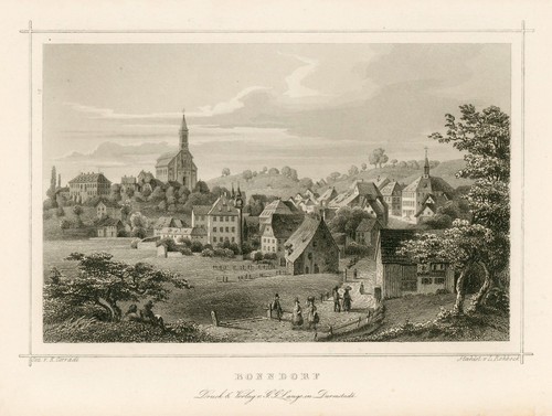 Bonndorf original stahlstich - bonndorf,