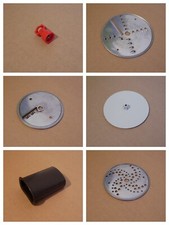 Moulinex Moulinette Schnitzelwerk Typ 32002 Messerheber Reibescheibe Stopfer