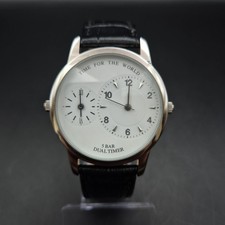 TCM Herren Uhr Dual Timer – Klassische Eleganz mit Doppelzeit-Anzeige