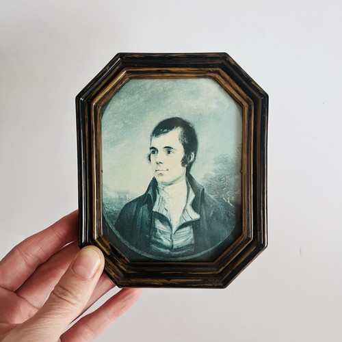 Vintage gerahmter miniatur - vintage,