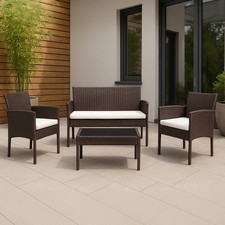 Sitzgruppe Garten braun –