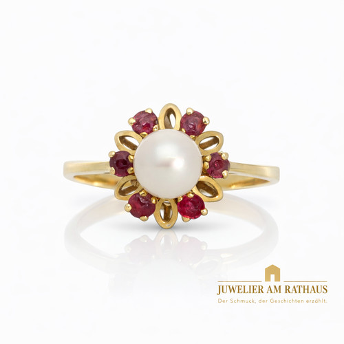 Vintage perlen ring - vintage,