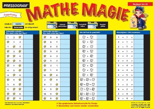 Zaubertafel mathe magie - mathe,