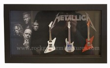RGM8883 James Hetfield Metallica Miniature Guitars in Shadowbox Frame