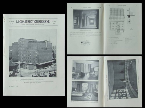 Construction moderne 1930 - construction,