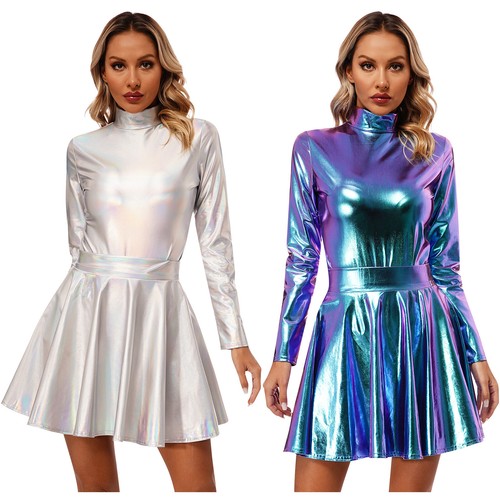 Damen langarm wetlook - langarm, body